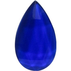 Pear-shaped Faceted Dark Blue