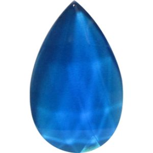 Pear-shaped Faceted Aqua