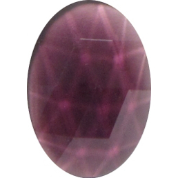 Oval-shaped Faceted Amethyst