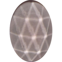 Oval-shaped Faceted Rose