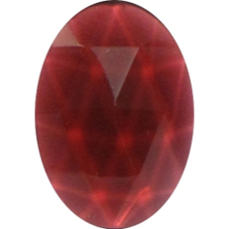 Oval-shaped Faceted Goldpink