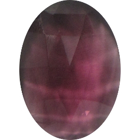 Oval-shaped Faceted Amethyst